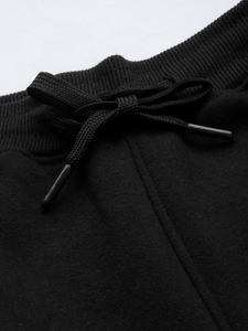 Ensemble survêtement de haute qualité, noir jet, demi-zip, coupe régulière, hiver, écologique, respirant, survêtement personnalisé imprimé, sweat-shirt et pantalon - Product Image 3