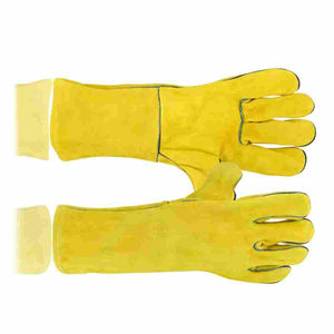 Haute qualité Premium Grain peau de chèvre TIG soudage résistant à la chaleur travail sécurité gants de soudage personnalisés - Product Image 5