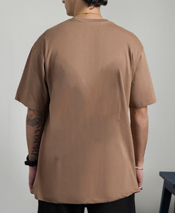 Tùy Chỉnh Heavyweight Dệt Kim 100% Cotton T-Shirt Biểu Tượng Tùy Chỉnh Chất Lượng Cao Lụa Màn Hình In Ấn Unisex Ngắn Tay Áo Người Đàn Ông Của Bán Buôn - Product Image 2