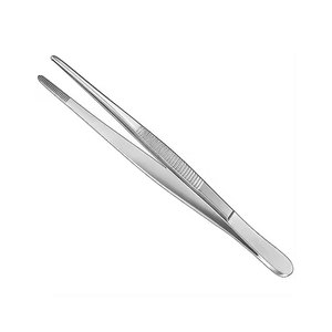 Surgery Steel Single Joint Forceps Straight <b>Dressing</b> Forceps Stainless Steel <b>Dressing</b> Forceps for Online Sale - Product Image 1