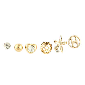 Boucles d'oreilles fantaisie pour filles - Dorées - Product Image 2
