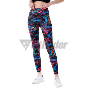 Seamless Breathable polyester sublimation Printed soft <b>Leggings</b> for women Custom Style wear <b>Cheap</b> Price Wholesale Rate OEM - Product Image 6
