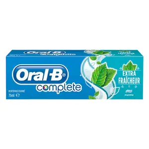 Oral-B pasta de dentes com sabor natural hortelã fresca 75ml qualidade original para venda Oral-B branco 3D branqueador vitalisador