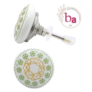 Fleur moderne en céramique armoire tiroir boutons de porte pour commode armoire cuisine chambre salon maison bureau meubles tire - Product Image 1