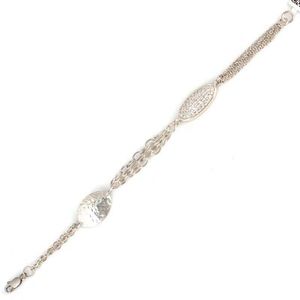 Bracelet chaîne de corps tendance en argent sterling 925 avec pierre brute - Product Image 2