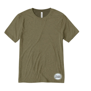 BELLA CANVAS FS-T-01 T-shirts pour hommes à col rond, manches courtes, coupe ample, respirants, 100% coton/fibre de coton/bambou, logo personnalisé - Product Image 1