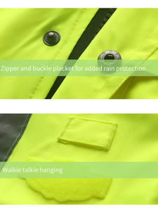 Chaquetas de hombre Seguridad de alta visibilidad Reflectante Hi Vis Ropa de trabajo de invierno Chaqueta de seguridad de invierno Construcción - Product Image 6