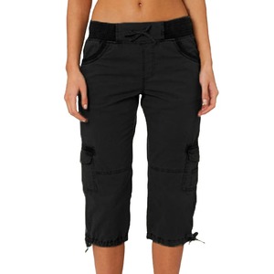 Womens Summer <b>Cropped</b> <b>Pants</b> Women Cargo <b>Pants</b> <b>Cropped</b> Trousers Harem Jogging Beam Foot Fitness Multi-pocket, outdoor <b>pants</b> - Product Image 2