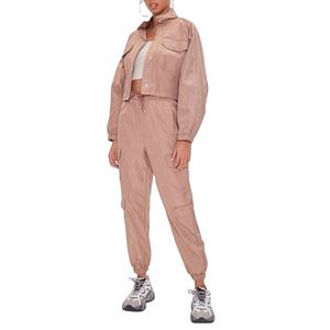 Nom personnalisé et conception Zip up coupe-vent survêtement ensemble femmes pantalon coupe-vent survêtement 2026 - Product Image 1