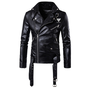 Veste en cuir de mouton enduit pour homme, best-seller, imperméable, séchage rapide, logo frontal, faible MOQ, nouvelle arrivée - Product Image 1