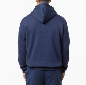 Sweat à capuche Streetwear lourd pour hommes pull en coton vierge de coupe surdimensionnée conception de logo personnalisé vêtements en gros en vrac - Product Image 2