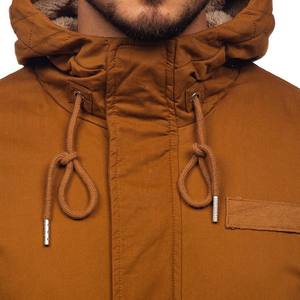 Mens Parka <b>Jacket</b> Cotton <b>Mod</b> Hooded Casual Top Coat - Product Image 5
