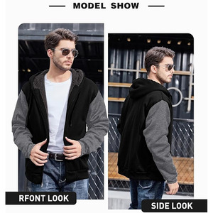Sudadera con Capucha de Invierno para Hombre, Estilo Urbano, 100% Algodón, Felpa, Teñido Liso, Transpirable, Secado Rápido, Diseño con Bolsillos, Personalizable OEM/ODM, Suministro al por Mayor - Product Image 1