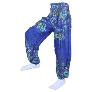 Loose Baggy Casual Indian Pants Printed Harem Cotton Hippie Aladdin <b>Trousers</b> Indian Printed Cotton Harem Afghani Pants - Product Image 3