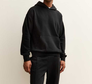 Vente en gros Sweatshirts à capuche et sweatshirts de haute qualité, poids lourd 100% coton, impression bouffante 420G, coupe régulière, streetwear pour hommes - Product Image 2