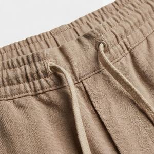 Pantalones Jogger de Algodón Orgánico para Hombre, Jersey Natural, Transpirable, Cintura Elástica, Puños en las Piernas Acanalados, Colores Personalizados Sostenibles - Product Image 4