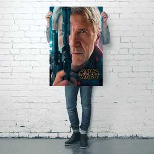Affiche de style moderne Star Wars Episode 7 avec Han Solo pour décoration murale - Product Image 1