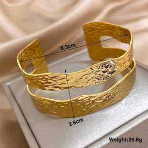 Handcrafted 100% Pure Brass Floral Designer Wide Cuff <b>Bracelet</b> Adjustable Bangle Gift for <b>Mom</b> - Product Image 2