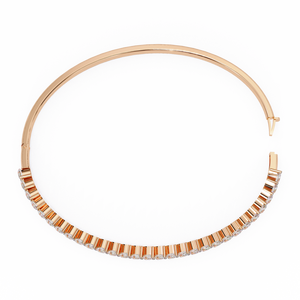 Magnifique bracelet et jonc en or 18 carats avec diamants de laboratoire - Product Image 6