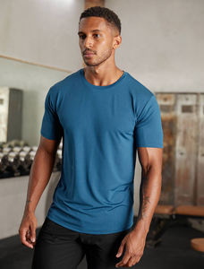 Camiseta de entrenamiento para hombre con estampado personalizado, Camiseta de punto de LICRA de poliéster transpirable, impresión Digital para gimnasio, venta al por mayor, 2025 - Product Image 5
