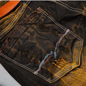 Jeans déchirés tendance pour hommes, de haute qualité, nouveau design, jeans en denim pour hommes, coupe droite, décontractés, pour les soirées - Product Image 3