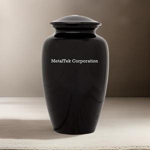 Top Selling Classic Black American Style Metal Funeral <b>Urn</b> Simple Design Adult Ashes Cremation Ashes <b>Jar</b> Keepsake Funeral Burial - Product Image 2