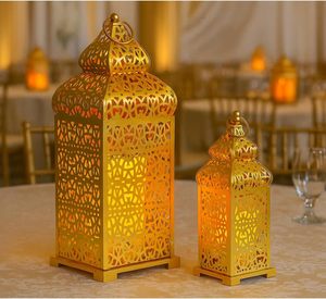 Lanterne à bougie en métal durable de style marocain, conçue en Inde, pour une ambiance chaleureuse du soir, idéale pour le style traditionnel du Ramadan et l'usage domestique. - Product Image 4