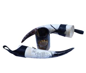 Personnalisable véritable corne de buffle corne à boire écologique Animal décoration de la maison poli gravé conceptions artisanat naturel - Product Image 3