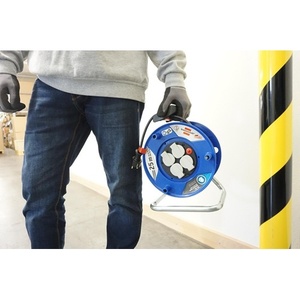 Brennenstuhl Garant 25 m H05VV-F 3 X 1.5 Mm <b>Power</b> <b>Cable</b> Reel with 4 Safety Sockets Special Plastic IP20 - Product Image 5