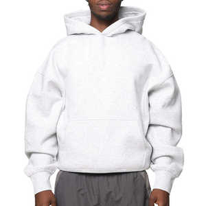 Sweat à capuche pour hommes avec épaules tombantes 500GSM Pull surdimensionné en coton épais Sweat à capuche Streetwear personnalisé OEM Sweat à capuche d'hiver en polaire épaisse - Product Image 5