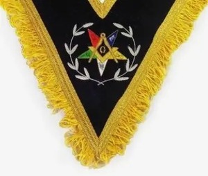 Ceinture maçonnique de haute qualité pour les membres de la franc-maçonnerie distingués Badges de ceintures de régalia maçonniques faits à la main - Product Image 2