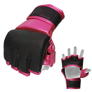 Nouveau demi-doigt combat vêtements de sport gant de boxe coup de pied entraînement Mma gants respirant en cuir combat Mma gants - Product Image 6