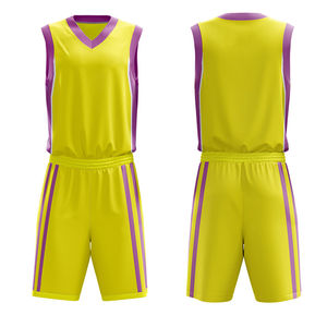 Equipo de baloncesto personalizado para hombres, uniforme de baloncesto de nuevo diseño con bajo Moq, transpirable y personalizado - Product Image 3