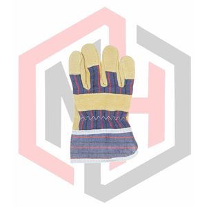 Gants de travail en cuir, paume complète, anti-chaleur, résistants à la déchirure, respirants, sans silicone, sans poudre, personnalisables, 26 cm - Product Image 2