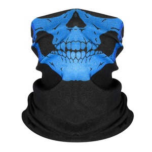 Ghostly Skull Print Seamless Face Outdoor Cycling Full Face Cover Elastic Neck Gaiter Daily Beach - Product Image 4