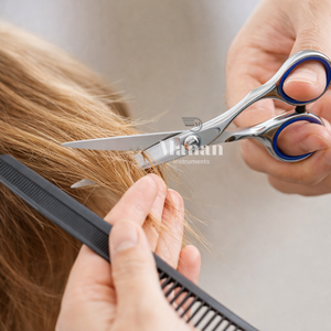 Ciseaux de coiffure professionnels de 6,5 pouces en acier inoxydable, ciseaux de barbier avec poignée en caoutchouc, outil de salon OEM - Product Image 6