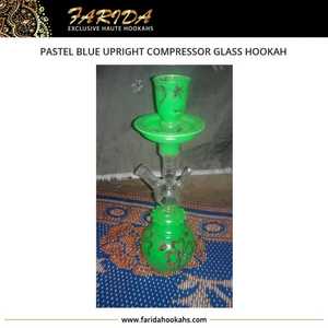 Haute Qualité Bleu Pastel Upright Compresseur Verre Narguilé Conception Unique Offre Spéciale Techniques Givrées En Gros - Product Image 6