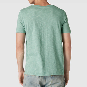 2023 nueva llegada ropa de hombre OEM diseño personalizado camiseta informal de manga corta para hombre con impresión de logotipo bordado de BD - Product Image 3