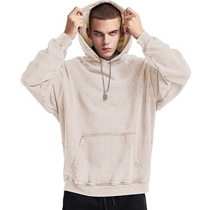 Sweats à capuche surdimensionnés pour hommes Sweat à capuche vintage pour couples Pullover Acid Wash Hoodies pour hommes Streetwear Sweatshirts - Product Image 5