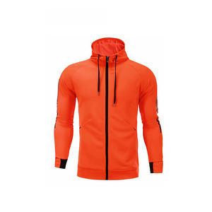 <b>Orange</b> & Black <b>Hoodies</b> Set Athletic Oversized Hoodie <b>Men</b> Fleece Fabric 30 Colors No Drawstring Custom - Product Image 2