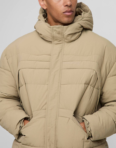 Abrigo Acolchado para Hombre, Estilo Europeo, Venta Directa de Fábrica, Cuello de Embudo Personalizado, Abrigo de Invierno Ecológico - Product Image 2