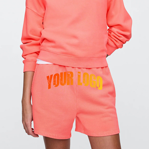 Vente en gros de shorts dernier design pour femmes 100% coton Shorts pour femmes respirants sans ficelle avec logo imprimé personnalisé et à séchage rapide - Product Image 1