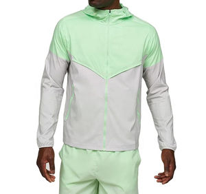 Zipper Polyester Tracksuit Windbreaker Set Jackets for <b>Men</b> <b>Shorts</b> and Jacket Sets <b>Short</b> Tracksuit <b>Men's</b> Reflective <b>Zip</b> up Nylon - Product Image 2