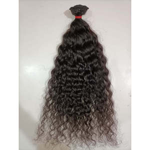 Extensions de cheveux humains bruts indiens, boucles profondes, ondulations naturelles, 8 à 28 pouces, styles lisses et ondulés profonds, texture naturelle - Product Image 1