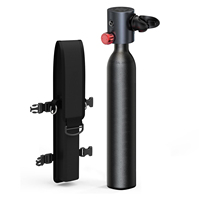 Mini Kegerator con Tanque de CO2 de 0.5L, 0.67kg, Aleación de Aluminio, 1800psi, Presión Ajustable, Válvula CGA 320, Certificado CE, Portátil