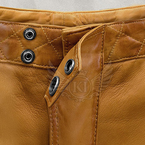 ขายส่งผู้ชายกางเกงหนังฤดูใบไม้ร่วงฤดูหนาวเสื้อผ้าแฟชั่นเอวสูงสีชมพูกางเกงหนังสําหรับชาย - Product Image 5