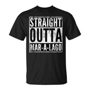 Camiseta Straight Outta Mar-A-Lago negra unisex talla adulto - Product Image 1