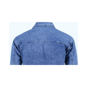 Veste en jean streetwear design personnalisé veste en jean en jean déchiré à boutons pour hommes design personnalisé - Product Image 5