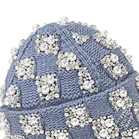 Bonnet en laine mérinos tricoté personnalisable, style urbain, unisexe, décontracté, coupe-vent, qualité supérieure, neuf, en stock usine