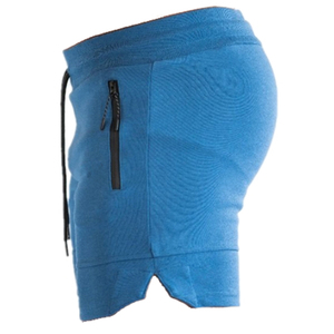 Pantalones Cortos Deportivos para Hombre, Color Negro y Verde Neón, Cintura Elástica, Secado Rápido, Tejido de Poliéster, Ajuste Atlético, Cintura Media, con Bolsillos - Product Image 6